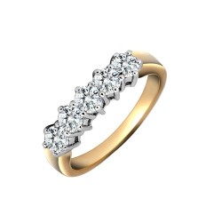 18R134-150 | 18ct Yellow Gold 1.50ct 5 Stone Diamond Ring