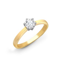 18R306-025-GSI1-J | 18ct Yellow Gold 25pts Solitaire Dia Ring