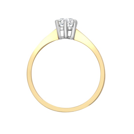 18R306-025-JI1 | 18ct Yellow Gold 25pts Solitaire Dia Ring
