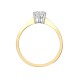 18R306-025-GSI1 | 18ct Yellow Gold 25pts Solitaire Dia Ring