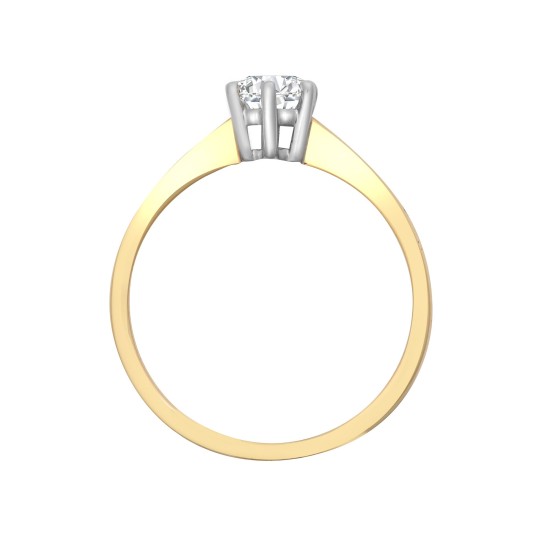 18R306-050-GSI1 | 18ct Yellow Gold 50pts Solitaire Natural Diamond Ring