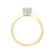 18R306-050-GSI1 | 18ct Yellow Gold 50pts Solitaire Natural Diamond Ring