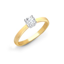 18R316-025-GSI1-J | 18ct Yellow Gold 25pts Solitaire Dia Ring