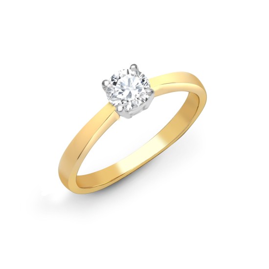 18R316-025-GSI1 | 18ct Yellow Gold 25pts Solitaire Dia Ring