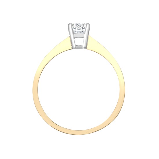 18R316-050-GSI1 | 18ct Yellow Gold 50pts Solitaire Natural Diamond Ring