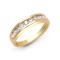 18R347-050 | 18ct Yellow Gold 50pts Channel Set Dia Ring