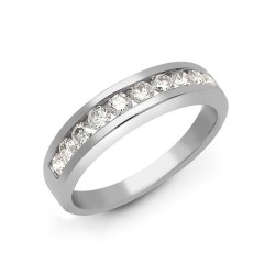 18R351-025 | 18ct White Gold 25pts Channel Set Dia Ring