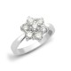 18R543-125 | 18ct White 1.25ct Diamond 7 Stone Cluster Ring