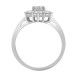 18R543-125 | 18ct White 1.25ct Diamond 7 Stone Cluster Ring