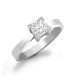 18R551-050 | 18ct White Gold 50pts Princess Cut Dia Solitaire Ring