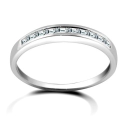 18R670 | 18ct White Gold Channel Set Diamond Half Eternity Ring