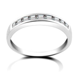 18R672 | 18ct White Gold Channel Set Diamond Half Eternity Ring