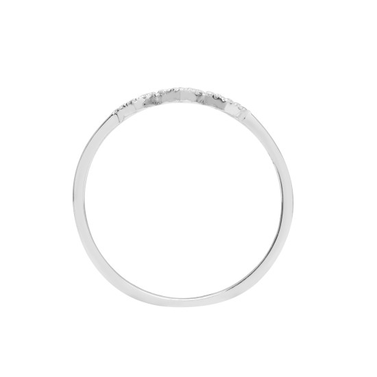 18R795 | 18ct White 0.10ct Diamond 3 x Heart Ring