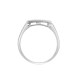 18R850 | 18ct White 0.55ct Dia Cluster Cushion Shape Ring