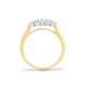 18R884 | 18ct Yellow & White 1.00ct Natural Diamond Boat Ring