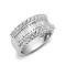 18R888 | 18ct White 2.00ct Round & Baguette Natural Diamond Ring