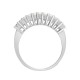 18R888 | 18ct White 2.00ct Round & Baguette Diamond Ring