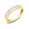 18R895-075 | 18ct Yellow 0.75ct Diamond Baguette 1\2 Eternity Ring