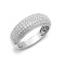 18R904 | 18ct White 1.00ct Diamond Bombay Ring