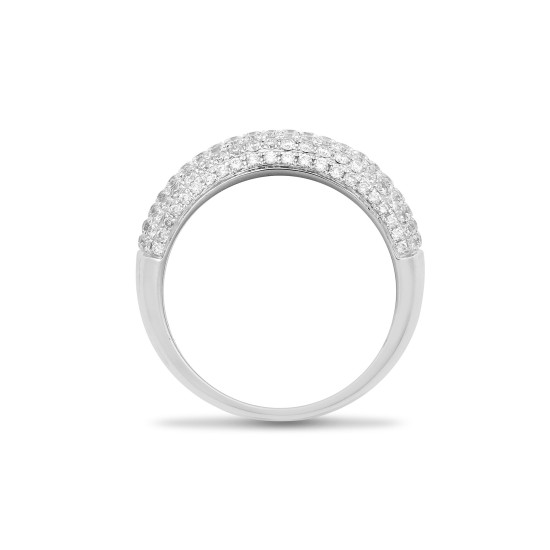 18R904 | 18ct White 1.00ct Natural Diamond Bombay Ring