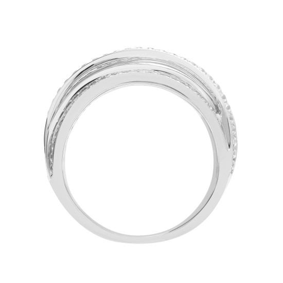 18R930 | 18ct White 0.79ct Diamond Ring