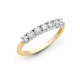 18R946-050 | 18ct Yellow/White 0.50ct Diamond 7 stone 1/2 ET Ring