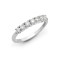 18R947-100 | 18ct White 1.00ct Diamond 7 stone 1/2 ET Ring