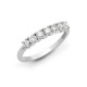 18R947-125 | 18ct White 1.25ct Diamond 7 stone 1/2 ET Ring