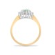 18R999 | 18ct Yellow Gold Diamond And Emerald Ring