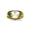 18W001-3 | 18ct Gold Yellow Diamond Rubover set Wedding Ring