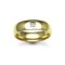 18W007-7 | 18ct Gold Yellow Diamond Rubover set Wedding Ring