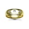 18W009-3 | 18ct Gold Yellow Diamond Rubover set Wedding Ring