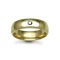18W011-3 | 18ct Gold Yellow Diamond Rubover set Wedding Ring