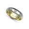 18W044-6 | 18ct Gold 2 Colour Natural Diamond Rubover set Wedding Ring