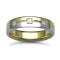 18W052-5 | 18ct Gold 2 Colour Diamond Rubover set Wedding Ring