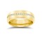 18W061-8(F-Q) | 18ct Yellow Gold RBC Court Natural Diamond Wedding Band Fully Set - 8mm - 80pts