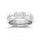 18W062-5(R+) | 18ct White Gold RBC Court Natural Diamond Wedding Band Fully Set - 5mm - 50pts