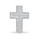 18X066 | 18ct White Gold Diamond Cross