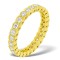 18YFE003-115-GVS | 18ct Yellow Gold Rub Over Set Full Eternity Ring Natural Diamond 1.00ct G VS