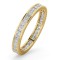 18YFE005-100-GVS | 18ct White Gold Channel Set Princess Cut Full Eternity Ring Natural Diamond 1.00ct G VS