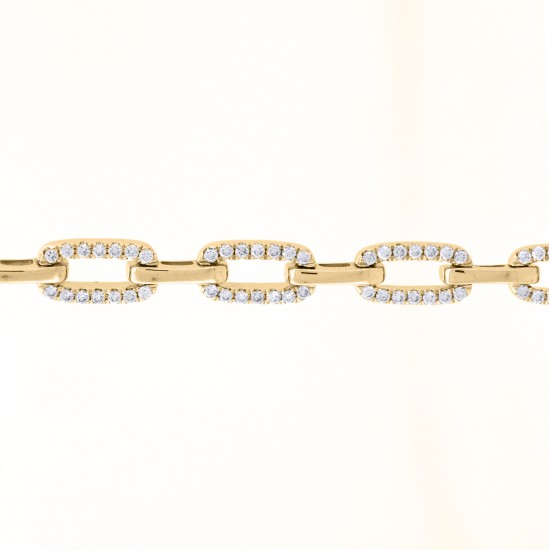 9B038 | 9ct Yellow 1.27ct Diamond Bracelet