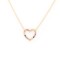 9C007-16 | 9ct Yellow Gold 0.29ct Rainbow Saph Heart Pendant - 16+2" Chain