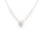 9C011-16 | 9ct White Gold 0.39ct Diamond Pendant - 16+2" Chain