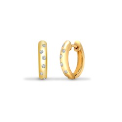 9E052 | 9ct Yellow Gold Diamond Earrings