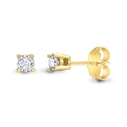 9E092-015 | 9ct Yellow 15pts Natural Diamond Stud Earrings