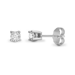 9E096-010 | 9ct White 10pts Dia Stud Earrings