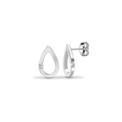 9E172 | 9ct White 6pts Diamond Stud Earrings