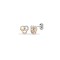 9E177 | 9ct 3 Colour 9pts Natural Diamond Stud Earrings