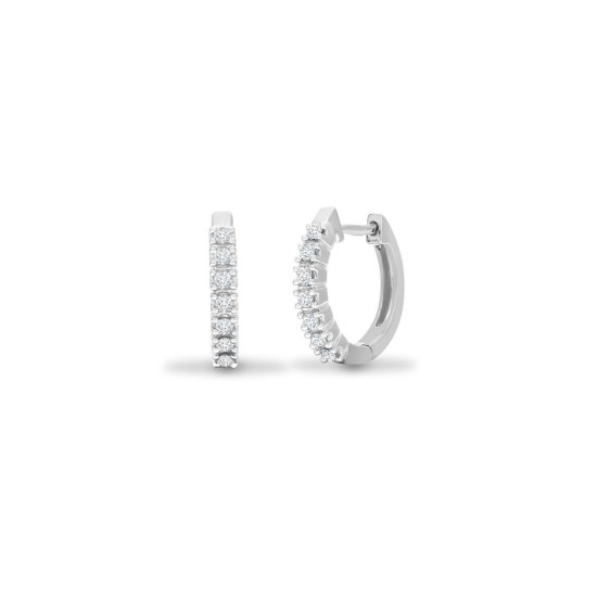 9E211 | 9ct White Gold Diamond Earrings