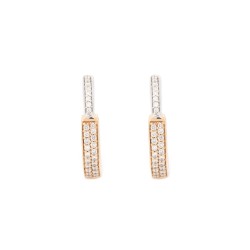 9E213 | 9ct Yellow & White Gold 0.28ct Diamond Earrings